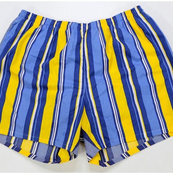 Ralph Lauren Polo Sport  Striped Blue and Yellow swim trunks - Picture 2 of 9